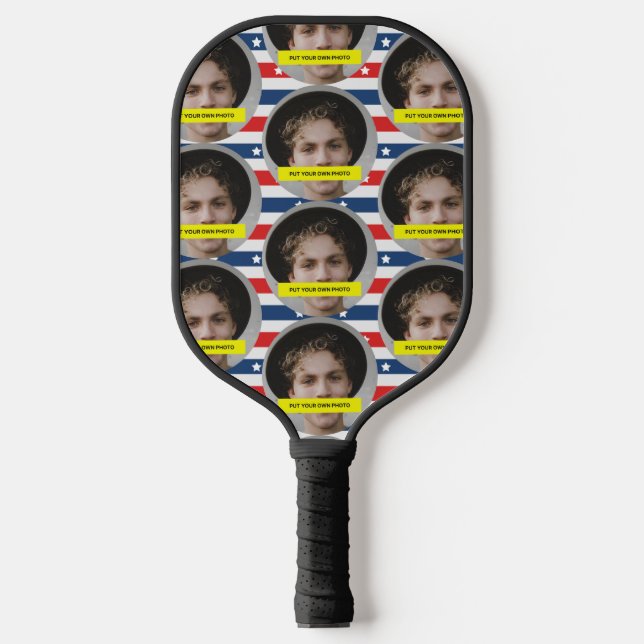 Customised Funny Boyfriend Photo Pickleball Paddle (Front)