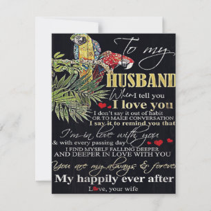 Customised Gift For Family   To My Husband Present Invitation