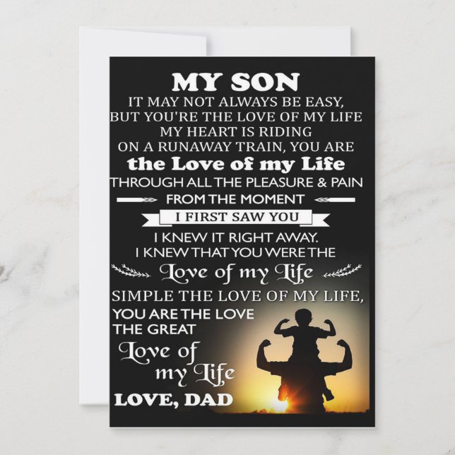 Customised Gift For Son | Best gift for kid Holiday Card (Front)