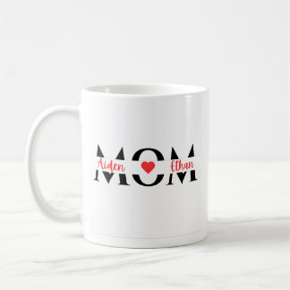 customised gift mum kids names parent personalised coffee mug