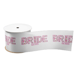 Customised gift ribbon for wedding shower satin ribbon