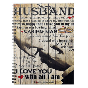 Customised Gift To My Husband, Home Decor Notebook