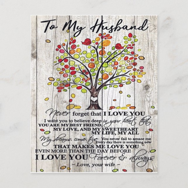 Customised Gift, To My Husband Letter Flyer (Front)