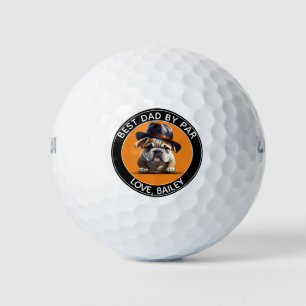 Customised golf ball with a photo of a dog