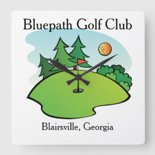 Customised Golf Club Wall Clock