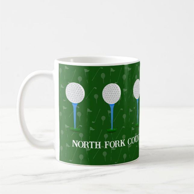 Customised Golf Country Club Coffee Mug (Left)