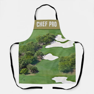 Customised Golf Course All Over Print Chef's Apron
