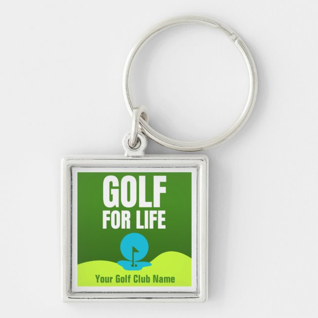 Customised Golf For Life Keychain (Front)