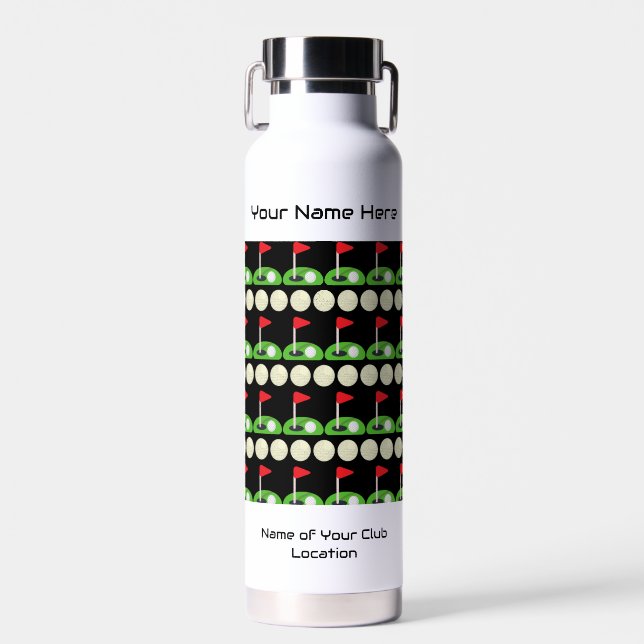 Customised Golf Icon Water Bottle (Front)