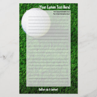 Customised Golf Stationery