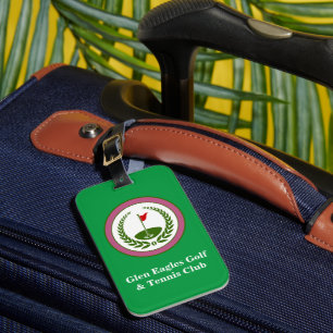 Customised Golf & Tennis Country Club Luggage Tag