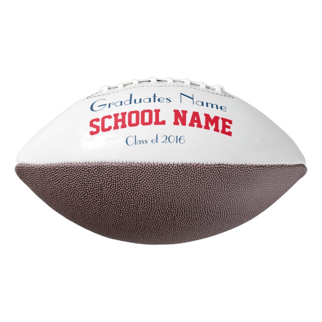 Customised Graduation, Class Year Football American Football (Rotated 270)