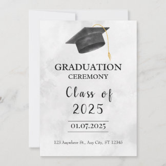 Customised Graduation Modern Trendy Invitation