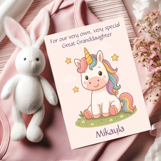Customised Great Granddaughter Birthday Poem Card (Creator Uploaded)