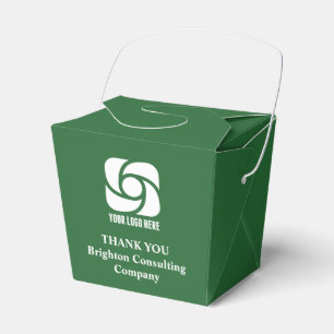 Customised Green Company Logo Business Fortune Favour Box