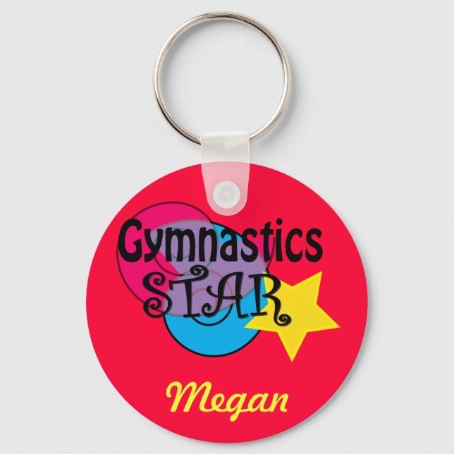 Customised Gymnastics  Keychain (Front)