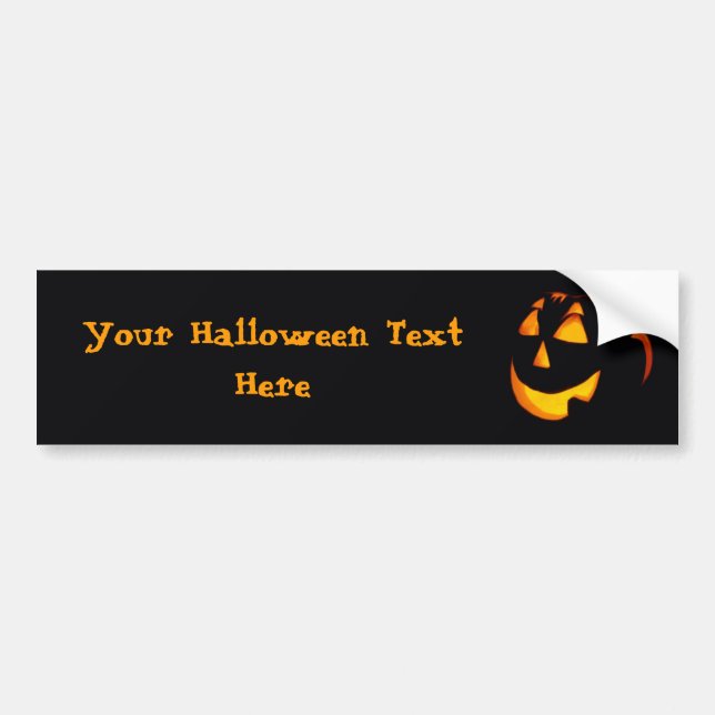 Customised Halloween Bumper Sticker (Front)