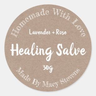 Customised Healing Salve Label