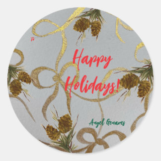 Customised Holiday/Christmas Pinecone Gift Tag