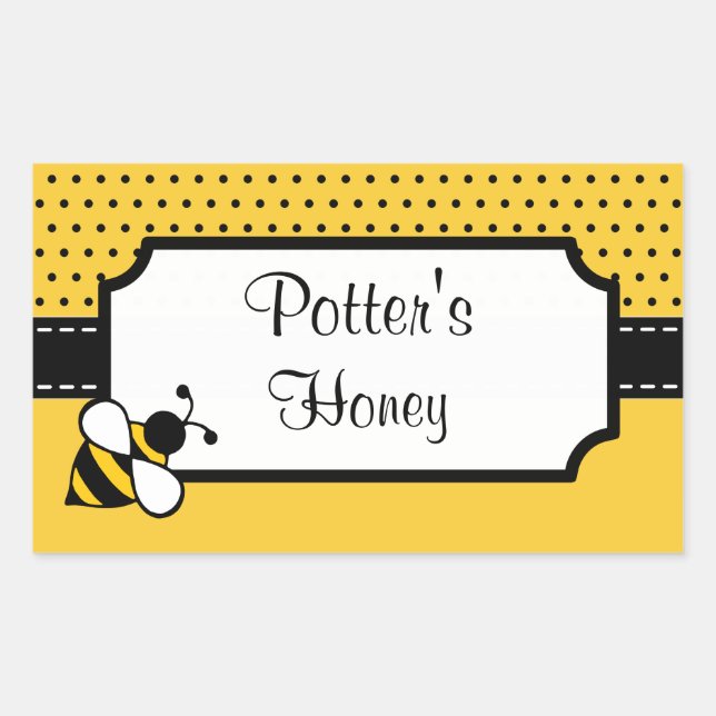 Customised Honey Bee Stickers (Front)