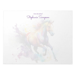 Customised Horse Lovers Notepad