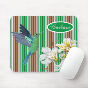 Customised Humming Bird In Summer Mouse Mat