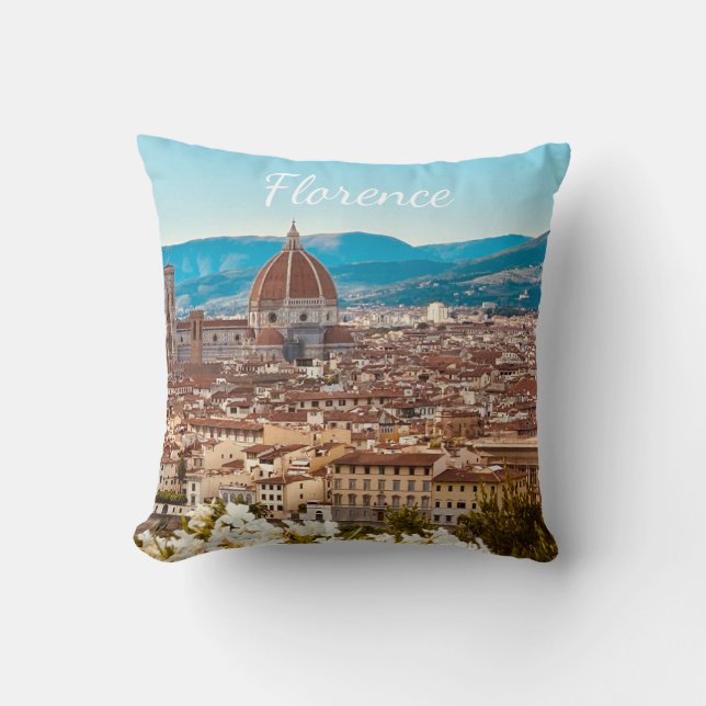 Customised Italy Florence Photography Cushion (Front)