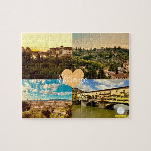 Customised Italy Florence Photography Jigsaw Puzzle (Horizontal)