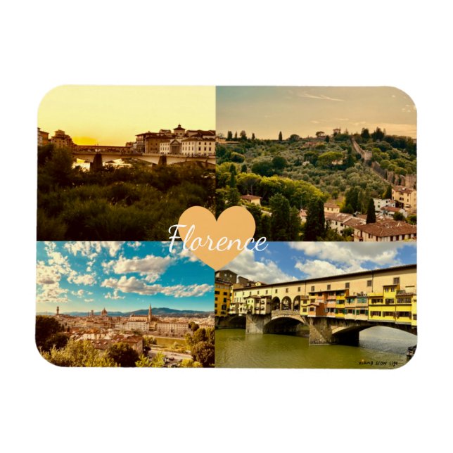 Customised Italy Florence Photography Magnet (Horizontal)