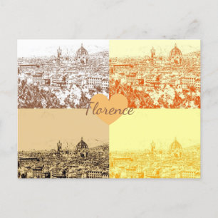 Customised Italy Florence Photography Postcard