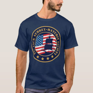 Customised Jack Aubrey-Maturin Naval History  T-Shirt