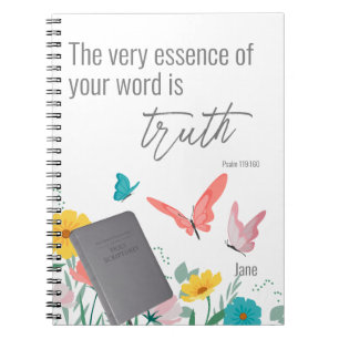 Customised JW 2023 year text Psalm 119:160 Notebo Notebook
