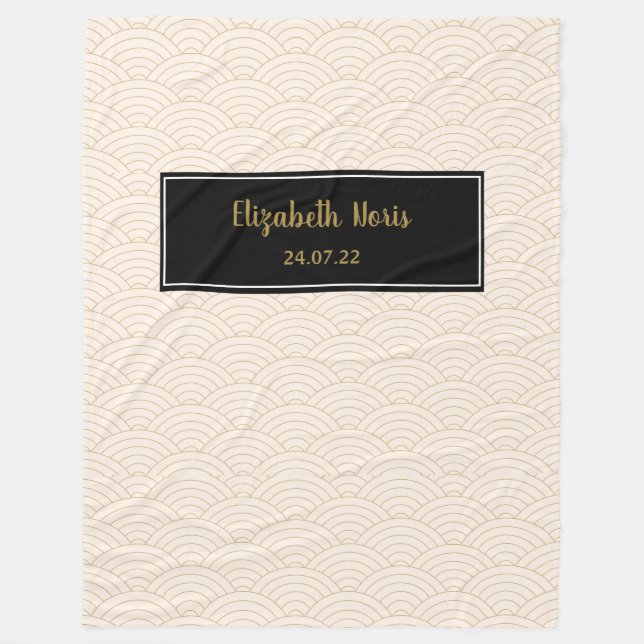 Customised JW Baptism Gifts Fleece Blanket (Front)