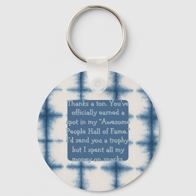 customised key ring (Front)