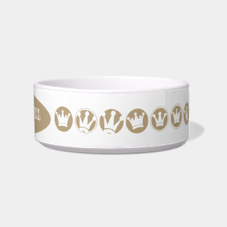 Customised King Dog Royal Crowns Pet Bowl