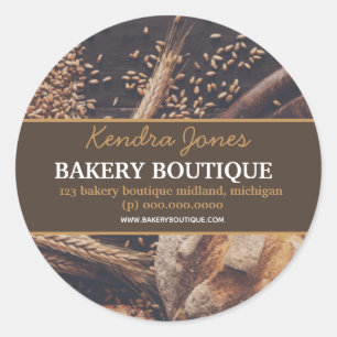 Customised Label Bakery Boutique sticker