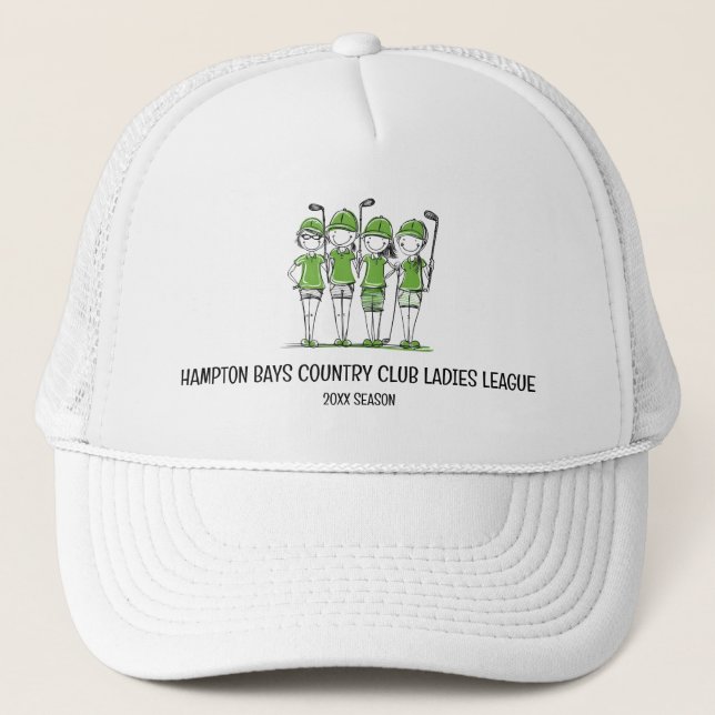 Customised Ladies Golf League Hat w/Season (Front)