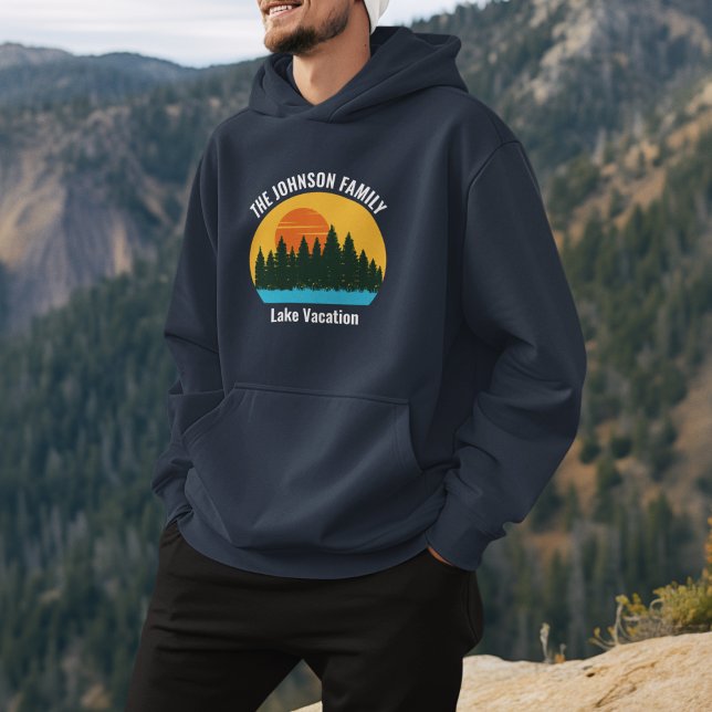 Customised Lake Sunset Vacation Hoodie (Creator Uploaded)