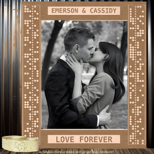 Customised Laser Engraved 'LOVE' in 18 Languages Etched Frames