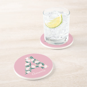 customised letter a costar coaster