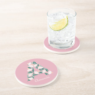 customised letter a costar coaster