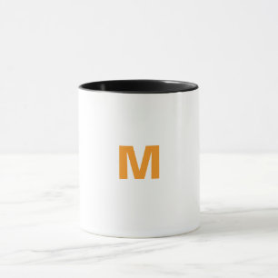 Customised letter M mug