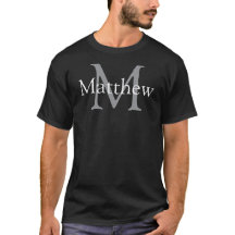 Customised Letter M & Name T-Shirt