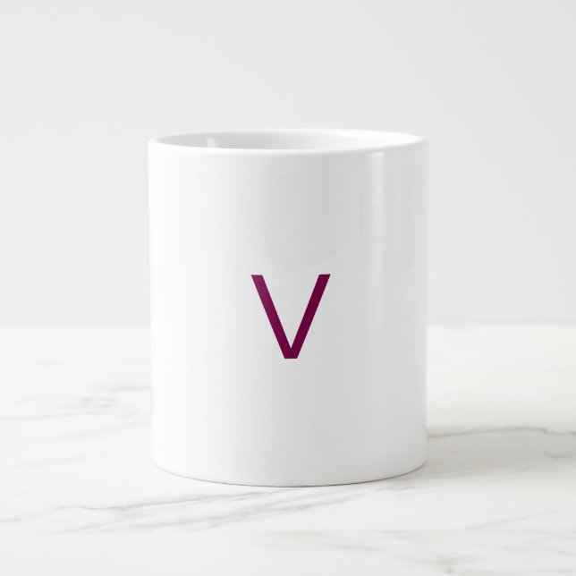 Customised letter V mug (Front)