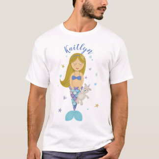 Customised Little Mermaid - Dark Blonde T-Shirt
