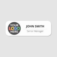 Customised Logo Employee - Magnetic or Safety Pin