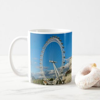Customised London Eye Ferris Wheel and Thames Coffee Mug
