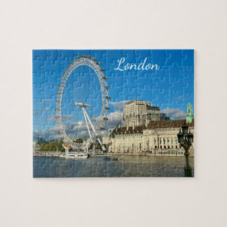 Customised London Eye Ferris Wheel and Thames Jigsaw Puzzle