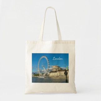 Customised London Eye Ferris Wheel and Thames Tote Bag