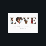 Customised Love Heart 4 Photo Canvas Print<br><div class="desc">Modern and elegant design printed Customised Love Heart 4 Photo Canvas Print that can be customised with your text. Please click the "Customise it" button and use our design tool to modify this template. Check out the Graphic Art Design store for other products that match this design!</div>